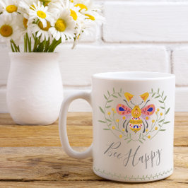 Caneca De Café Bee Happy