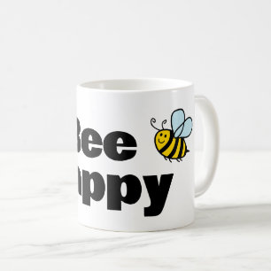 Caneca De Café Bee Happy Cafug presente para apicultores