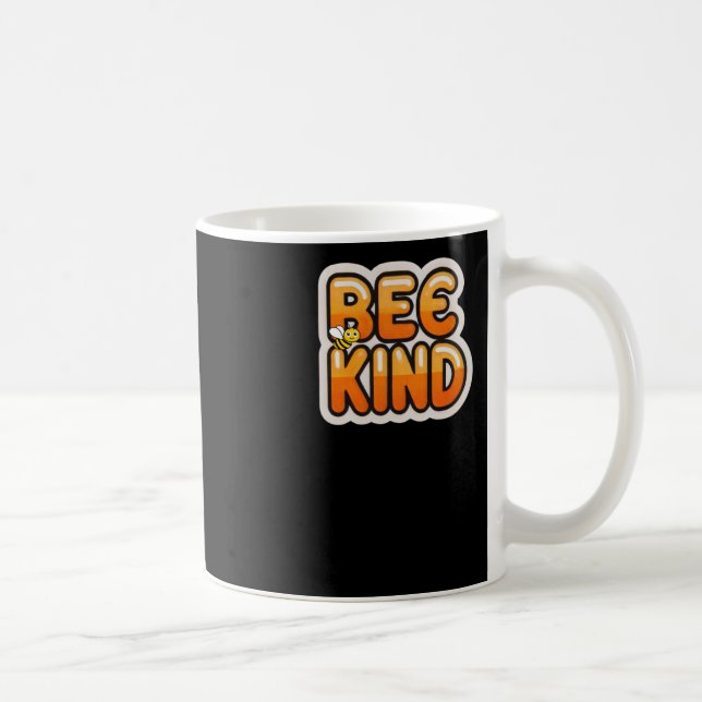 Caneca De Café Bee Kind Sticker (Direita)