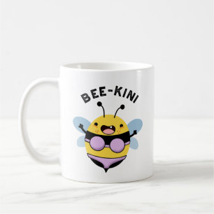 Caneca De Café Bee-kini Engraçado Bee Puns