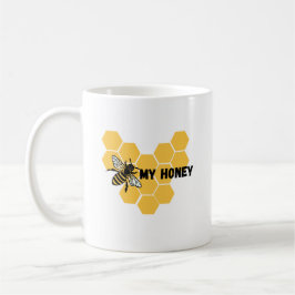Caneca De Café "Bee My Honey" presente perfeito para o amado apic