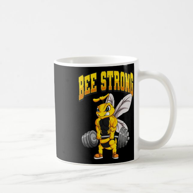Caneca De Café Bee Strong Gym Malhação Bodybuilding (Direita)
