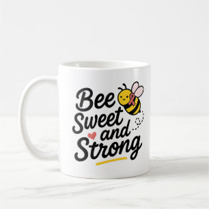 Caneca De Café Bee Sweet e Strong