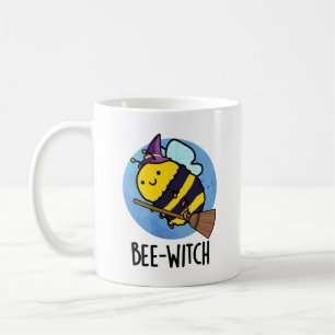 Caneca De Café Bee-witch Engraçado Bee Pun