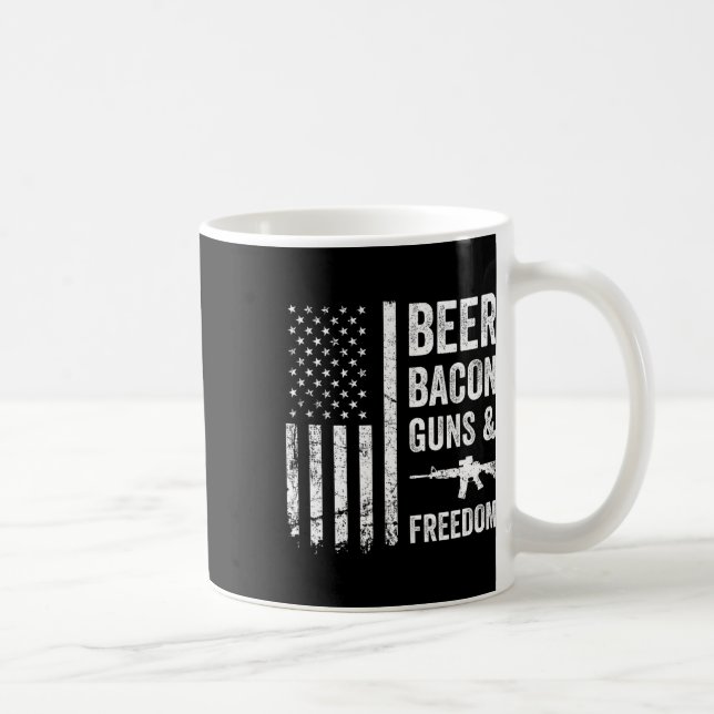Caneca De Café Beer Bycon Guns E Liberdade - Churrasco Americano  (Direita)