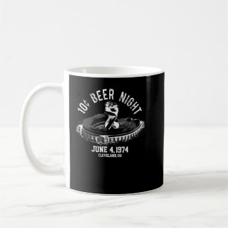 Caneca De Café Beer Night Cleveland CLE Baseball em 10 centavos