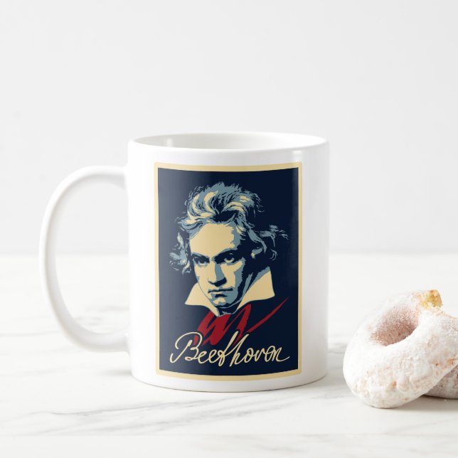 Caneca De Café Beethoven (Com Donut)