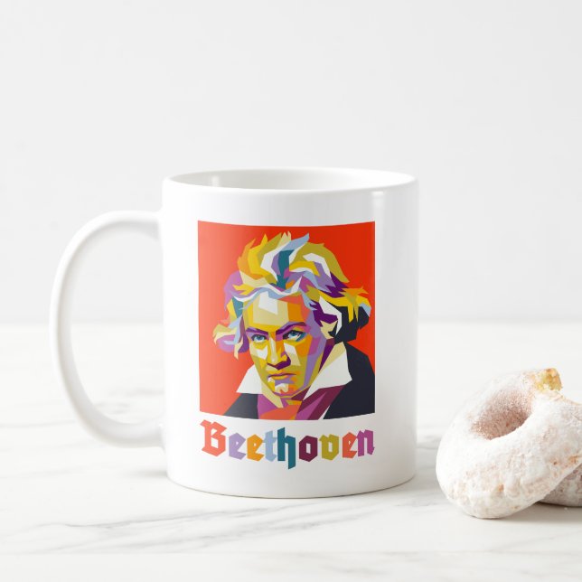 Caneca De Café Beethoven 2 (Com Donut)