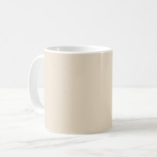 Caneca De Café Beige de champanhe de cor sólida