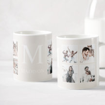 Beige Personalizado de Colagem de Fotos Personaliz