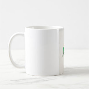 Caneca De Café Beija-flor e Café pintura de pássaro fofo aquarela