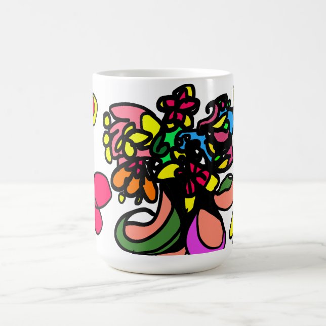Caneca De Café Beija-flor relaxa primavera (Centro)
