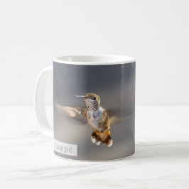 Caneca De Café Beija-flor Ruivo Salmo 115:13 KJV