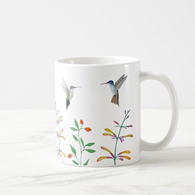 Caneca De Café Beija-flores de Verão (Direita)