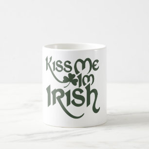 Caneca De Café Beija-me Im Irlandês