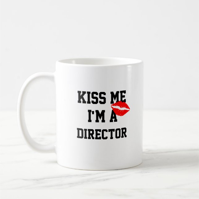 Caneca De Café Beija-Me Sou Um Diretor Mug (Esquerda)