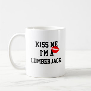 Caneca De Café Beija-Me Sou Um Lumberjack Mug