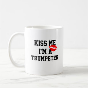 Caneca De Café Beija-Me, Sou Um Tumpeter.