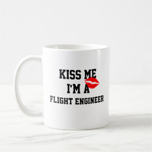 Caneca De Café Beija-Me Um Engenheiro De Voo