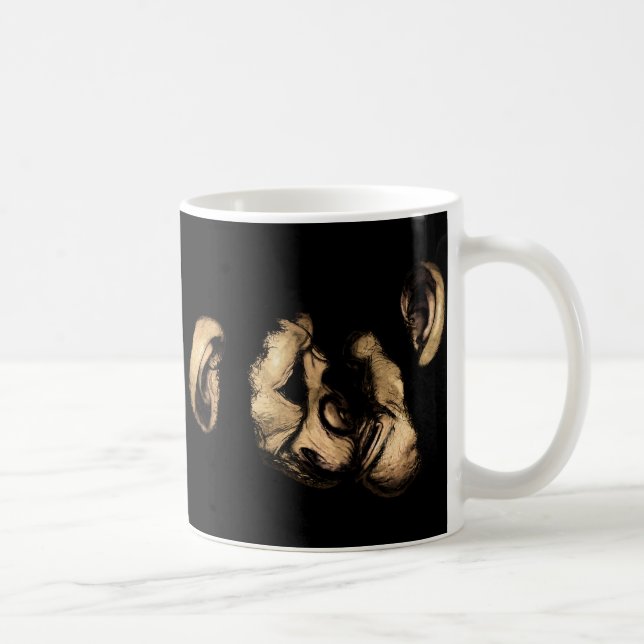 Caneca De Café beijando chimpanzés (Direita)