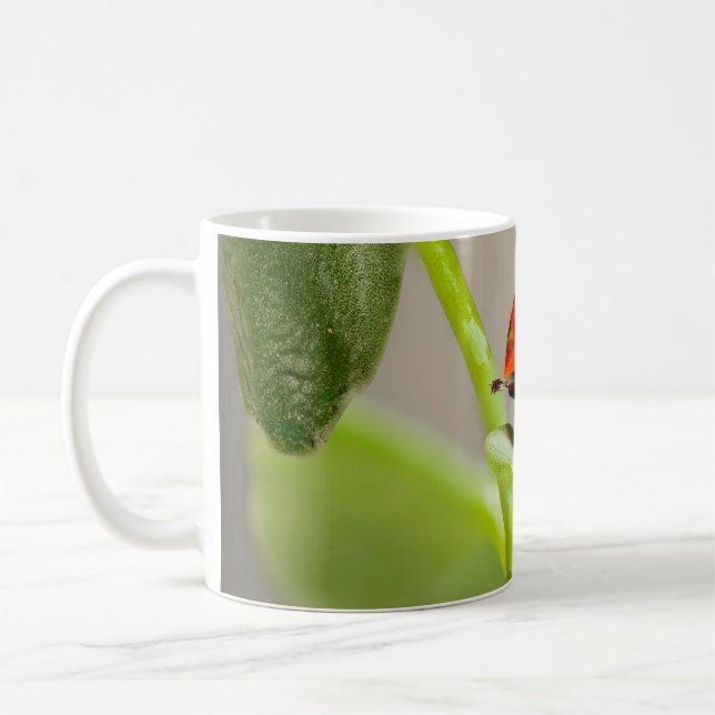 Caneca De Café Beijando Ladybugs (Esquerda)