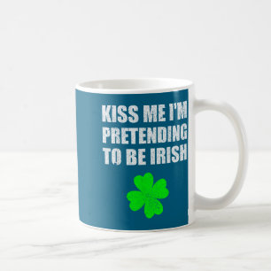 Caneca De Café Beije Me Estou Fingindo Ser Irlandês Casamento Div