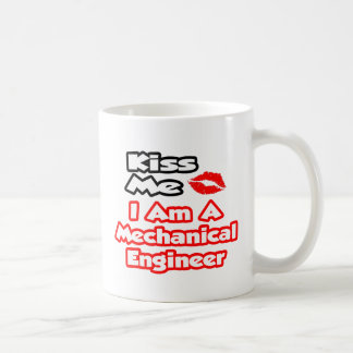 Caneca De Café Beije-Me...Eu Sou Um Engenheiro Mecânico