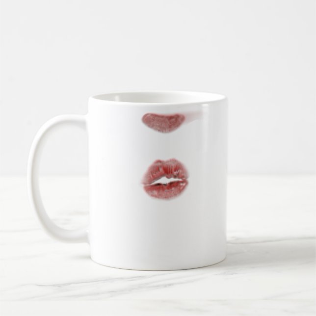 Caneca De Café Beije-Me Lipstick Mark (Esquerda)