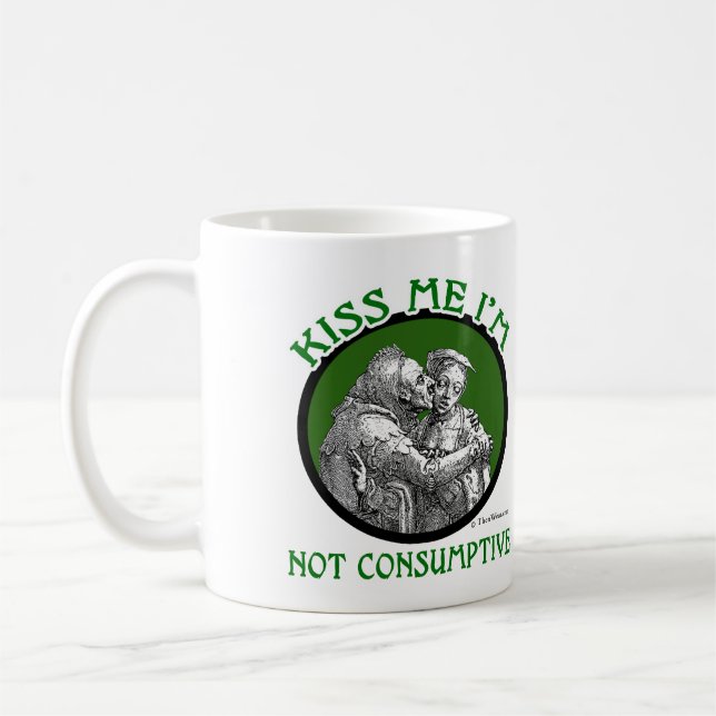 Caneca De Café BEIJE-ME que eu não sou CONSUMPTIVE (Esquerda)