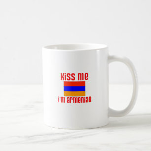 Caneca De Café Beije-me que eu sou arménio