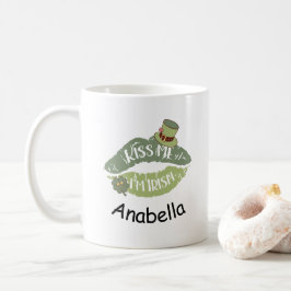 Caneca De Café Beije-me, sou Rua de costumes irlandês Retro lábio