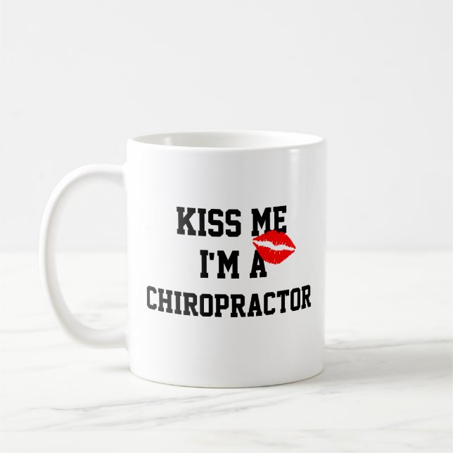 Caneca De Café Beije-Me Sou Um Mug De Chiropracor (Esquerda)