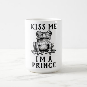 Caneca De Café Beije-me, sou um príncipe café mug