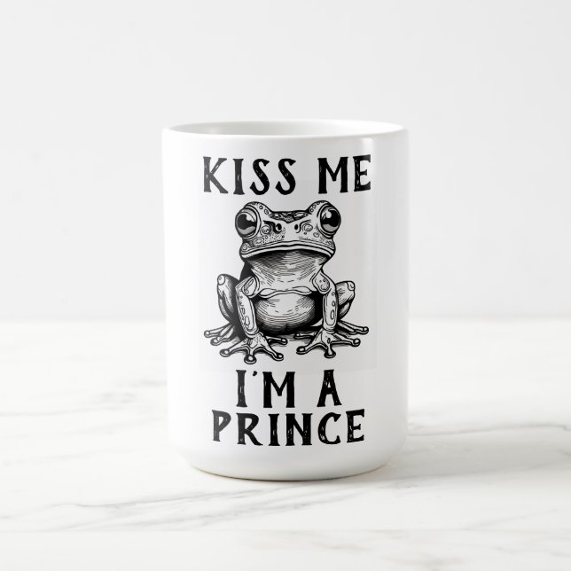 Caneca De Café Beije-me, sou um príncipe café mug (Centro)