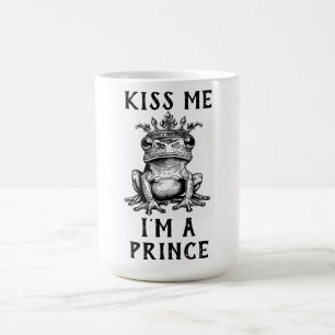 Caneca De Café Beije-me, sou um príncipe café mug