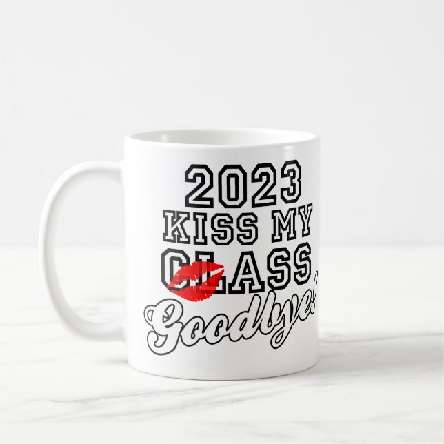 Caneca De Café Beije minha classe Adeus 2023 (Esquerda)