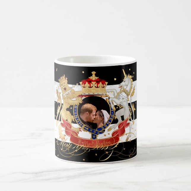 Caneca De Café Beijo, Casal Real Harry+Meghan (Centro)