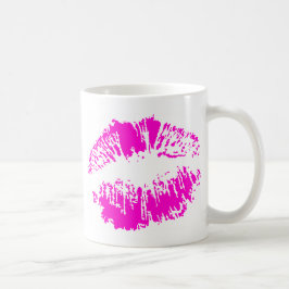 Caneca De Café Beijo de néon