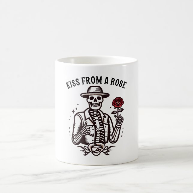 Caneca De Café Beijo de uma Rosa (Centro)