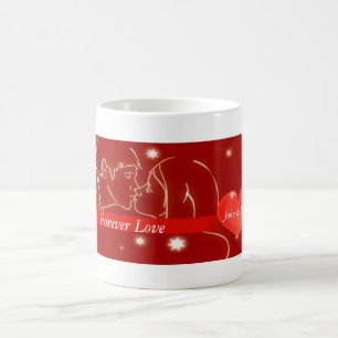 Caneca De Café Beijo dia de os namorados