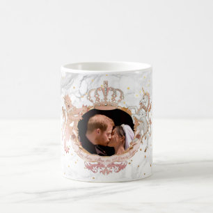 CANECA DE CAFÉ BEIJO DO CASAMENTO REAL, HARRY+MEGHAN