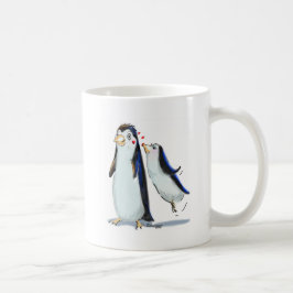 Caneca De Café Beijo do pinguim