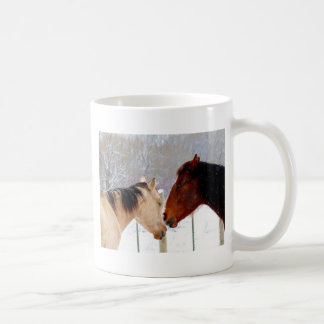 Caneca De Café Beijo dos cavalos