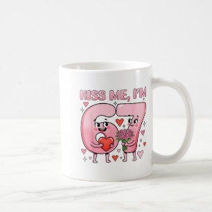 Caneca De Café Beijo Engraçado Me Beije Eu Tenho 67 Anos Casais F
