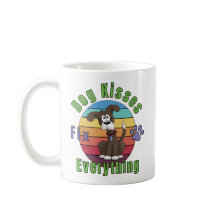 Caneca de Café Beijos de Cachorro Corrigem Tudo