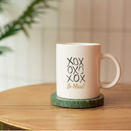 Caneca De Café Beijos de Valentino Meus