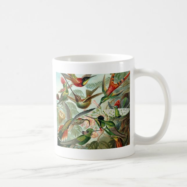 Caneca De Café Beijos Pássaros Paraíso (Direita)