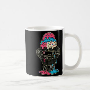 Caneca De Café Beisebol Capturador de Máscara com Sorvete de Base
