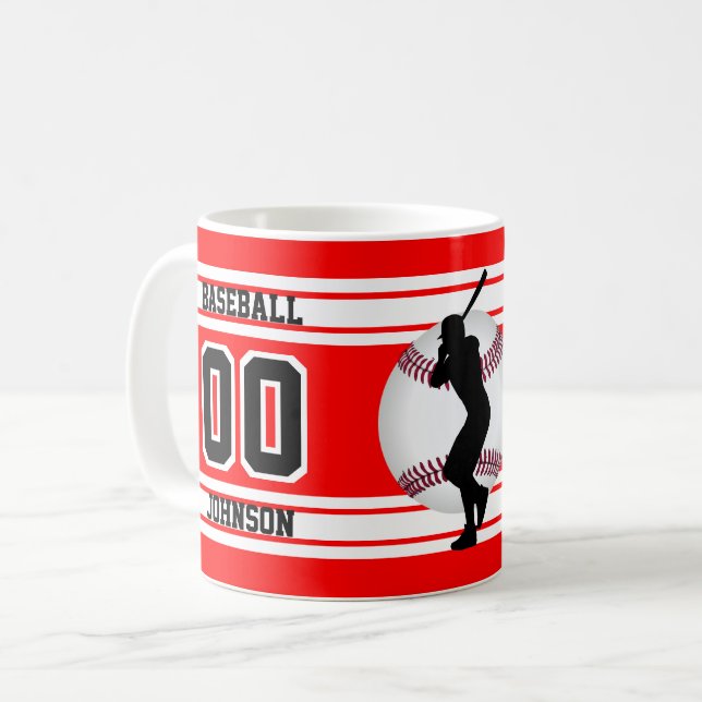 Caneca De Café Beisebol - Crie o seu (Frente Esquerda)