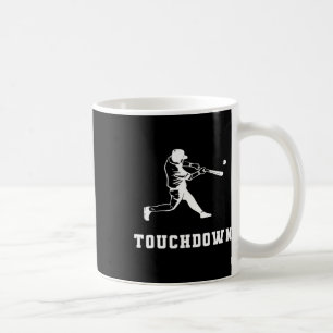 Caneca De Café Beisebol de Touchdown Humor Beisebol de Touchdown